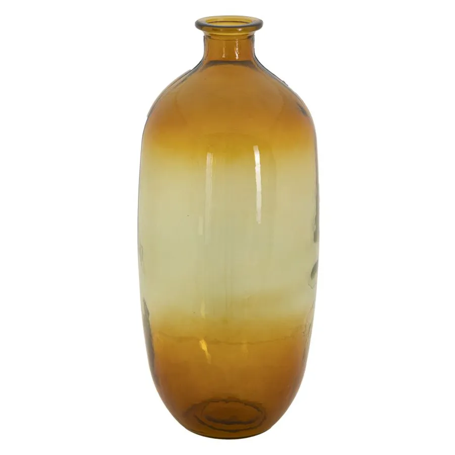 Wazon BOTELLA NAPOLES Szkło Recyklingowane Pomarańczowy 19x45 cm (PRODUKOWANY W HISZPANII)